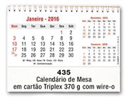 CALEND�RIO DE MESA TRIPLEX - C/ WIRE-O